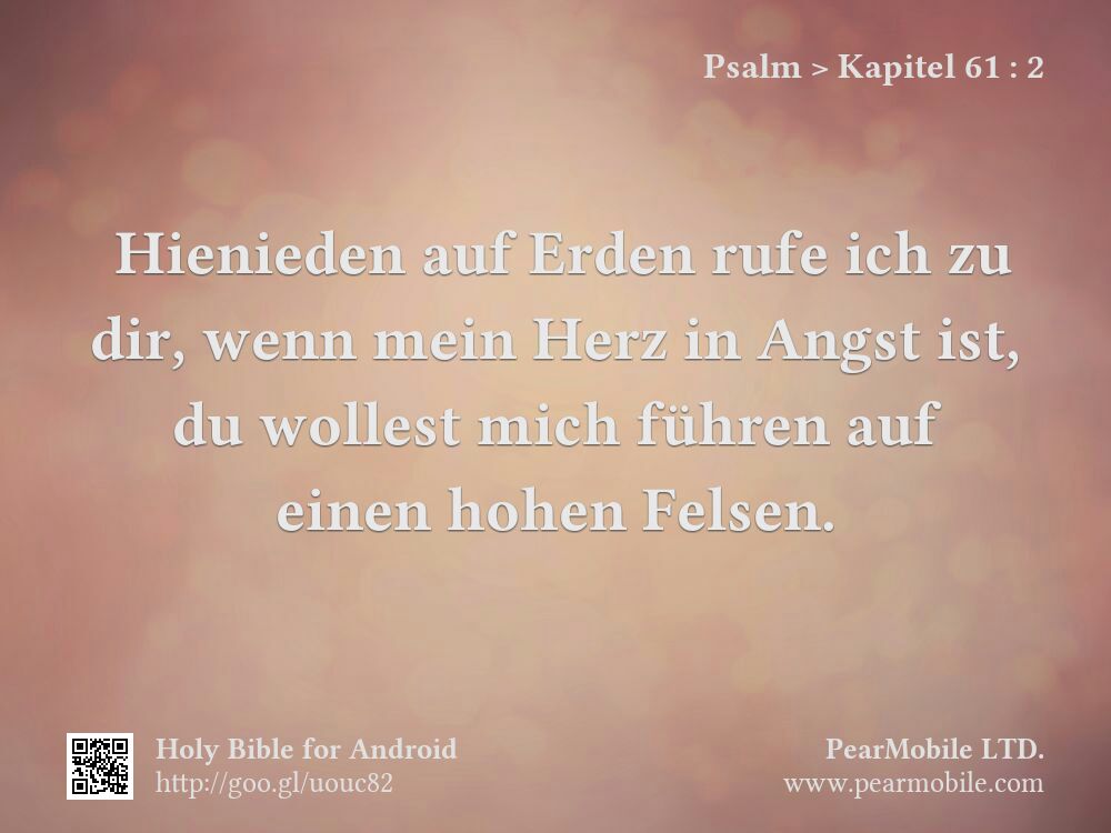 Psalm, Kapitel 61:2